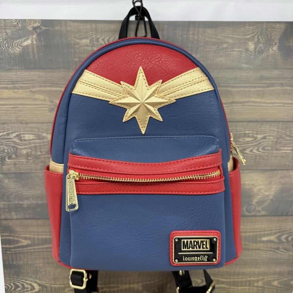 Loungefly Captain Marvel Classic Cosplay Mini Backpack
